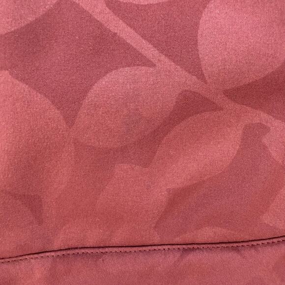 Patagonia Softshell Jacket Women's M Maroon Leaf Patterned Fleece Lined Outdoor - Picture 7 of 10